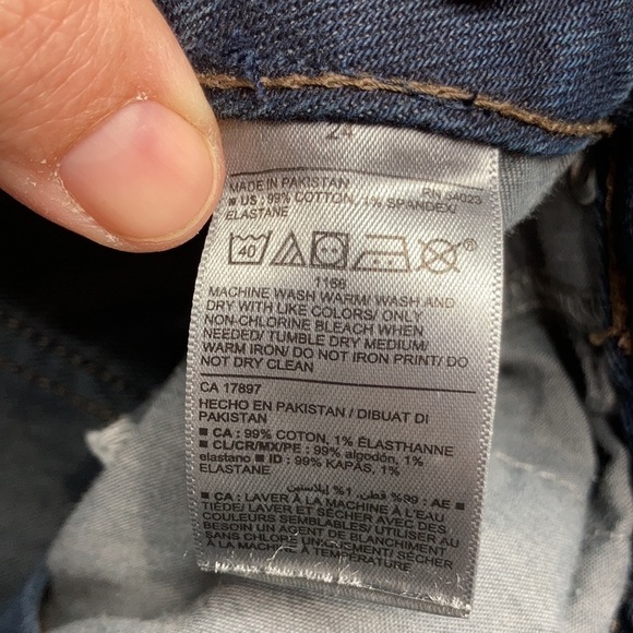 Old Navy high Rise O.G. Straight secret slim pockets size 24 - Picture 6 of 7